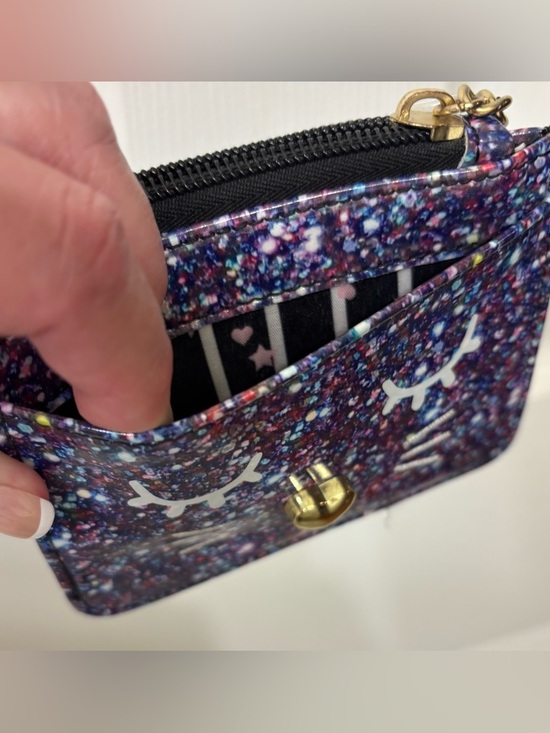 Betsey Johnson cat face card holder/coin purse - Picture 3 of 5